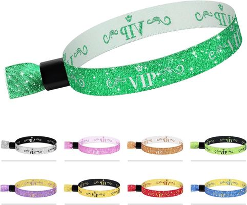 Личный логотип Синий RFID полиэстер / ленточный браслет для концертов и фестивалей