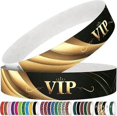 250 упаковки 3/4" Леопардские браслеты Tyvek для командных занятий