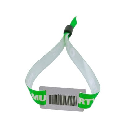 Обустроенный 13,56 MHZ RFID полиэфирный браслет для концертов, вечеринок, фестивалей