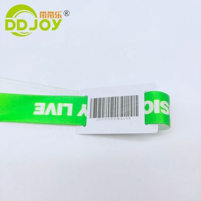 Обустроенный 13,56 MHZ RFID полиэфирный браслет для концертов, вечеринок, фестивалей