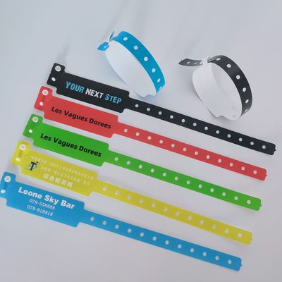 250*25mm/250*19mm PE браслет VIP Вход в парк/мероприятия/фестиваль Сертифицирован ISO9001