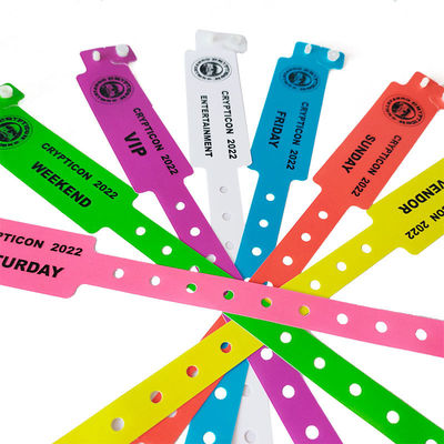 ISO9001 сертифицированный Custom CMYK Digital Printing водонепроницаемый пластиковый браслет для гостиниц