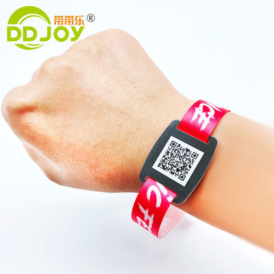 Специализированные браслеты из жёлтой ткани RFID для комфортных фестивальных мероприятий