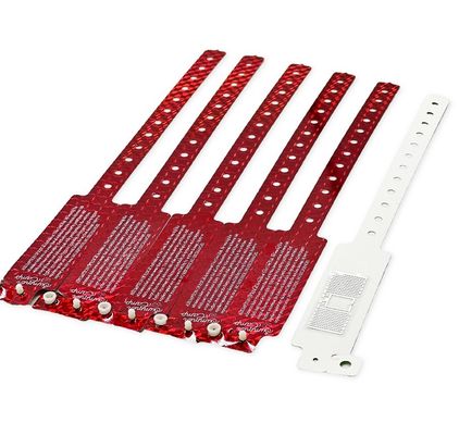 Специализированный размер RFID термопечать бумажные браслеты для распознавания медицинских чипов