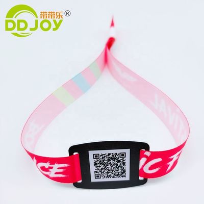 Контроль доступа Настройка событий Билет тканевый RFID браслет ткань NFC запястье Регулярный размер 350 * 15 мм