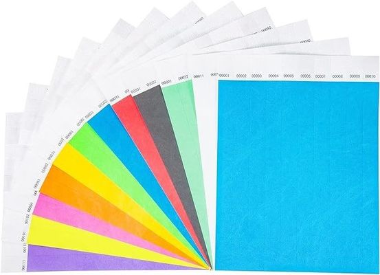 Напечатанная бумажная браслетная лента Tyvek для мероприятий и вечеринок