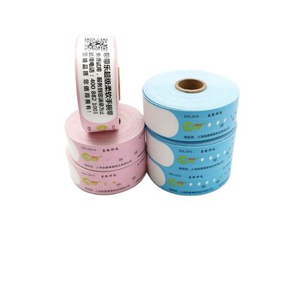 205 * 25 мм одноразовый водонепроницаемый код Qr Custom Printing Paper Событие Термозапястье