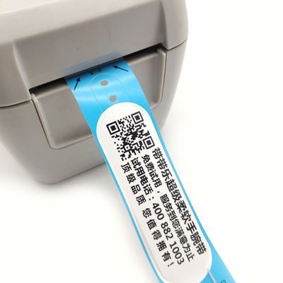 205 * 25 мм одноразовый водонепроницаемый код Qr Custom Printing Paper Событие Термозапястье
