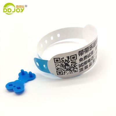 205 * 25 мм одноразовый водонепроницаемый код Qr Custom Printing Paper Событие Термозапястье