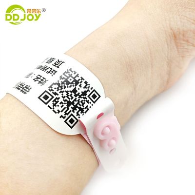 205 * 25 мм одноразовый водонепроницаемый код Qr Custom Printing Paper Событие Термозапястье