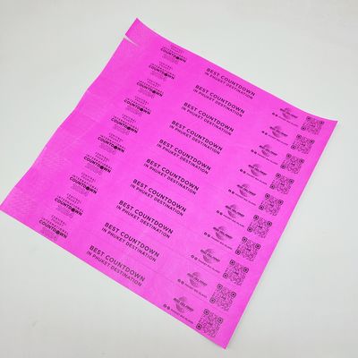 Водостойкие бумажные браслеты для мероприятий 250*25мм/250*19мм Прочные и стойкие к разрыву