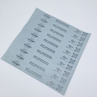 Водостойкие бумажные браслеты для мероприятий 250*25мм/250*19мм Прочные и стойкие к разрыву