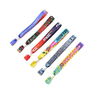 Настроенные логотипы RFID браслеты Сатинная ткань для событий и фестивалей Целевые конечные пользователи