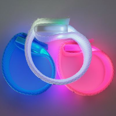 255.16*20 мм Custom Printing LED Wrist Band для вечеринок и мероприятий, светящихся в темноте