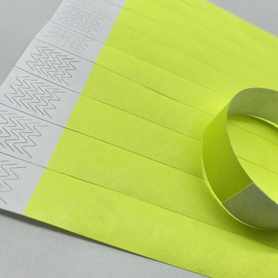 Сильная клейкая закрывка Tyvek браслет в неоновых цветах для водонепроницаемой идентификации