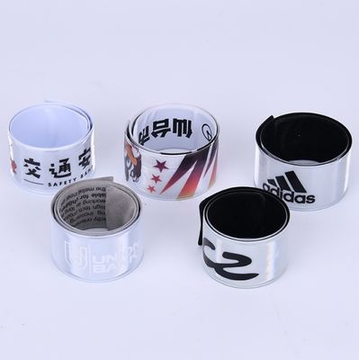 Водонепроницаемый Custom Bulk pvc Snap Slap Reflective Bracelet для религиозных организаций