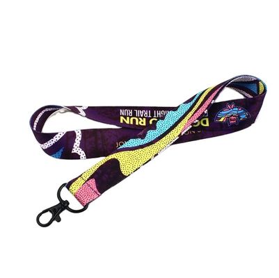 900*15*0.65 мм Custom Logo Sewing Stainless Lanyards с теплопередающей стальной бидкой
