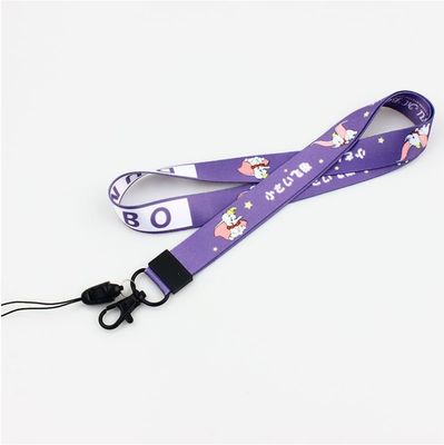 900*15*0.65 мм Custom Logo Sewing Stainless Lanyards с теплопередающей стальной бидкой