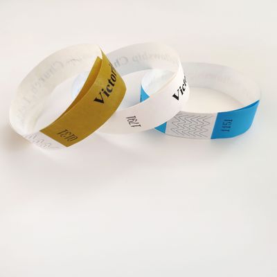 TYK1056D Китайский год OEM настраиваемый бумажный браслет Tyvek с печатным методом