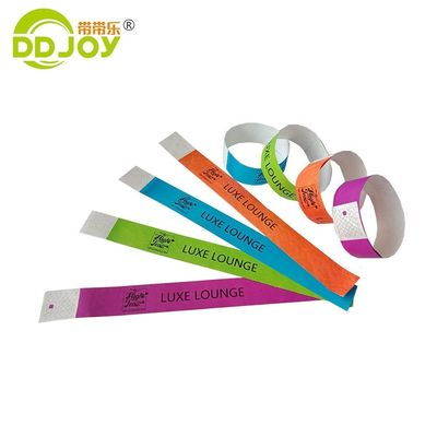 DDJOY 3/4 дюймовый простой твердый неоновый цвет Dupont Tyvek браслеты для клубов и баров Желтый