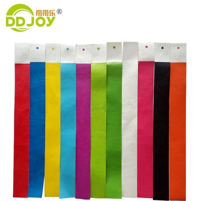 DDJOY 3/4 дюймовый простой твердый неоновый цвет Dupont Tyvek браслеты для клубов и баров Желтый