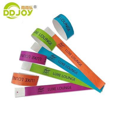 DDJOY 3/4 дюймовый простой твердый неоновый цвет Dupont Tyvek браслеты для клубов и баров Желтый