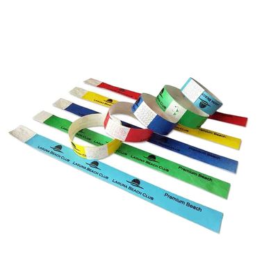 Прочные фиолетовые браслеты Tyvek для разовых мероприятий 250*25 мм/250*19 мм