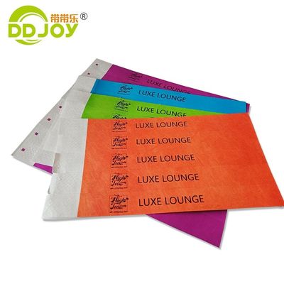 Популярный браслет Tyvek Custom Logo одноразовый бумажный браслет